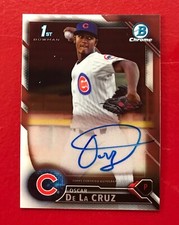 2016 Bowman Chrome 1st Oscar De La Cruz Autograph #CPA-OD Chicago Cubs