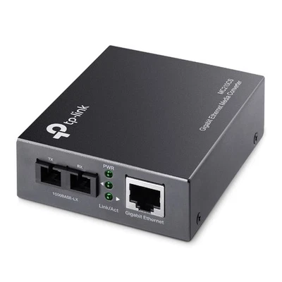 Convertidor de medios TP-Link MC210CS Gigabit Ethernet monomodo 1310nm 15 km SC RJ45 - Imagen 1 de 4