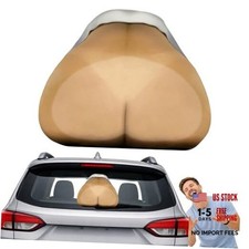 Full Moon Backseat Bum Prank Decal: Lifesized 13 x 11 Inch Static Car Window