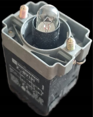 Telemecanique ZB2BV191 22 mm Flat Push Button Switch, Panel Mount, Metal Bezel