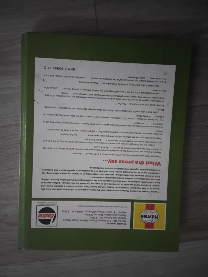 Morris Marina 1.3 1971 to 1978 1098cc 1098cc 1275cc All Models Haynes Manual. - Image 2 of 4