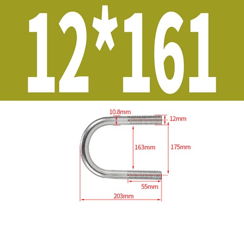 M6 M8 M10 M12 304 A2 Stainless U Bolts Exhaust Clamps U-shaped Pipe Clamp - Picture 49 of 52