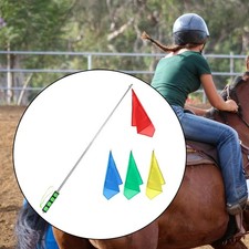 Pferdetrainingsfahne leicht zu tragen Handheld Pferdetraining Zubeh&ouml;r Fahnenmast