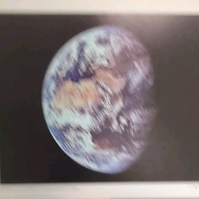 Apollo 11 NASA Photo Print Earth from Apollo 11 1969 Astronauts Space Travel