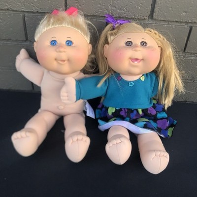 Lot Of 2 Modern Cabbage Patch Kids Dolls 2015, One Clothed Some Wear See Photos
