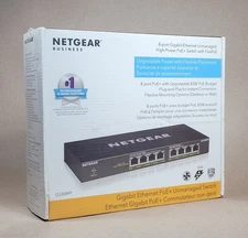 NETGEAR GS308PP 8-Port Gigabit Ethernet Unmanaged PoE Switch (83W)