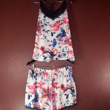 Woman  s Sleepwear Set Floral Print Pajama Set