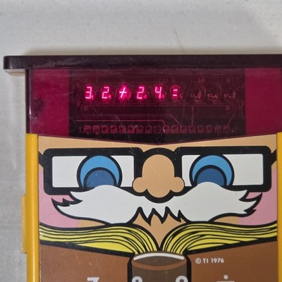 RARE!!! Vintage TI-1976 TEXAS INSTRUMENTS ''LITTLE PROFESSOR'' CALCULATOR Tested