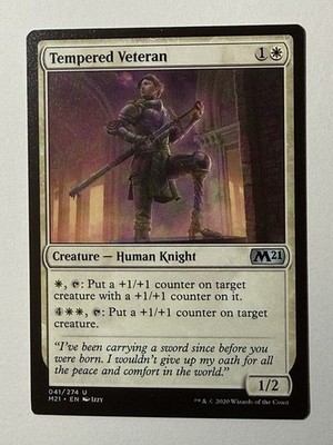 Tempered Veteran (041) Core Set 2021 M21 MTG Magic