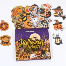 200Pcs Halloween Stickers Decals Pack - Party Favors Supplies Games Gifts Crafts