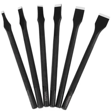 Leather Craft Tool Set - 6 Pcs Straight Punch Hole Set for Wallets & Cards