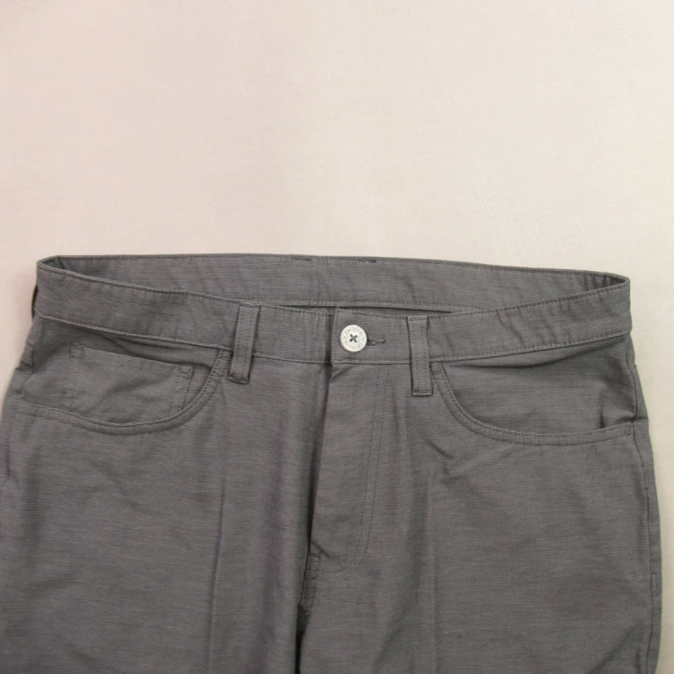 Callaway 裤子男式 32X32 户外休闲直筒斜纹布口袋灰色 — 第 2/4 张图片