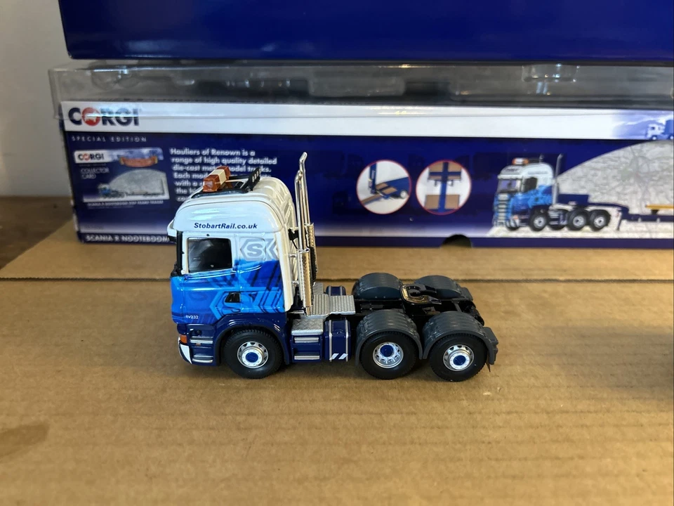 Corgi CC13745 Scania R Noteboom Step Frame Trailer STOBART RAIL See Description - Image 4 of 4