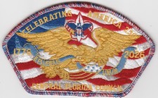 CENTRAL FLORIDA COUNCIL  250TH  ANNIVERSARY EAGLE CSP PATCH BSA