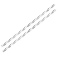 2 Pack Aluminum Solid Round Rod Lathe Bar 12mm x 500mm for DIY Craft Tool