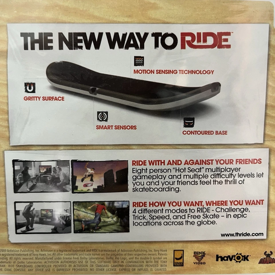 Tony Hawk Ride Sealed Brand New Nintendo Wii Wii U TESTED FREE TRACKED POSTAGE - Image 4 of 4