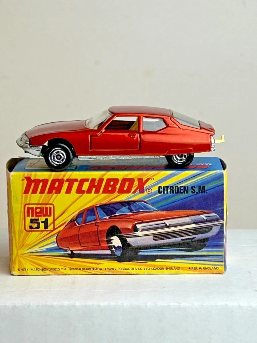 Miniature Voiture Citroën SM Matchbox Superfast 1/60 - Vintage 1971, Occasion