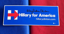 Hillary Rodham Clinton signed 2016 Campaign sticker