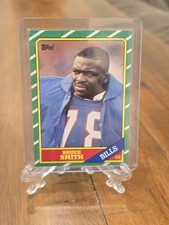 1986 Topps Bruce Smith Rookie #389 Buffalo Bills Football Card Mint. rookie card picture