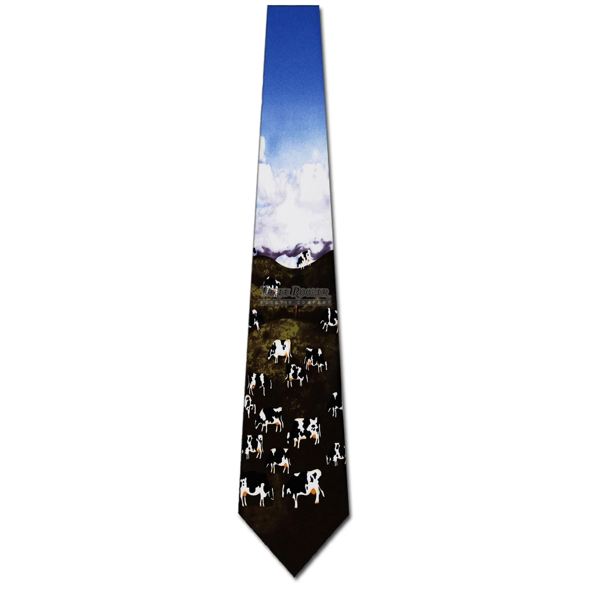 Cow Tie Pasture Neckties Mens Farm Animal Neck Ties NWT