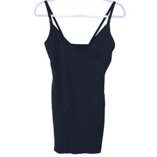 Flexees by Maidenform Wear Your Own Bra Black Shapewear Slip Dress XL 2541 Firm