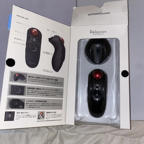 ELECOM M-RT1BRXBK 1500 DPI Bluetooth Trackball Mouse - Black - Picture 4 of 11