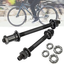 1 Pair Bike Axle, Bicycle Axles Rear Axle Front Axle Set with 20.5mm, 25mm Wh...