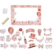 Wedding Decoration Team Bride Photo Booth Props Hen-Party Paper Frame Photo Prop