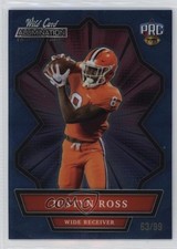 2021 Wild Card Alumination NIL Collegiate Edition Blue 63/99 Justyn Ross 10k8