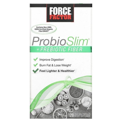 ProbioSlim , + Prebiotic Fiber, 120 Vegetable Capsules