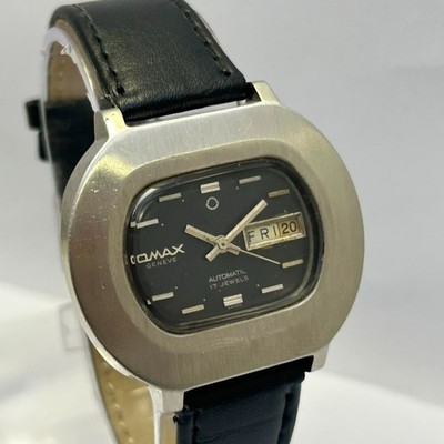 Omax Autumatic 17 Jewels Day/Date Vintage Men's Watch