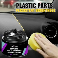 Car Plastic Restorer Back to Black Gloss Coating Leather Renovator Polish Clean
