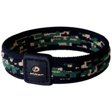 Phiten X30 Digital Camo Titanium Bracelet - Woodland Camo 7.5 Inch