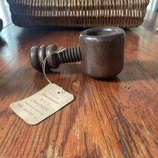 Vintage Wooden Connoisseur Nut Cracker Hand Screw Style Made in Italy