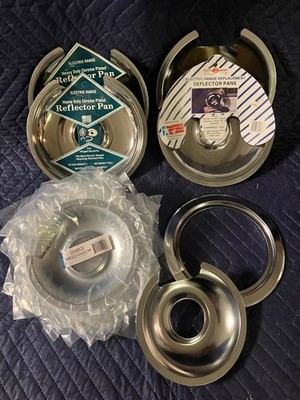 Lot of 6'' & 8'' Reflector Pans for an Electric Stove, Brand New, Original Packing
