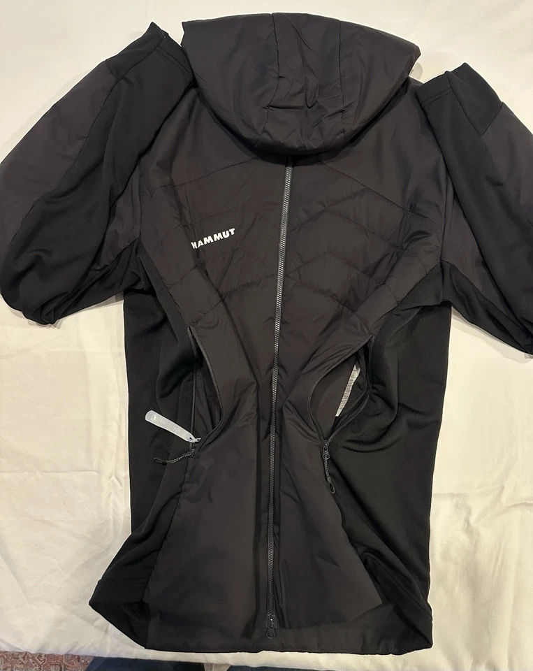 Mammut Rime In Flex Hoody Men’s Large Black Full Zip Hooded Jacket - Image 3 of 4