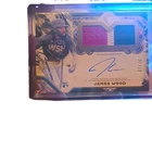 Topps 2025 Diamond Icons James Wood RC Auto Jumbo Patch Black 07/10 AJP-JWO