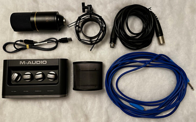 M-Audio MobilePre USB Audio Interface Phantom Power Direct Monitoring