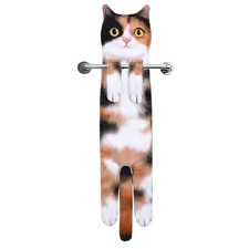 Funny Hand Towels for Bathroom Kitchen - Cute Decorative Fairy Tale Cat Deco...