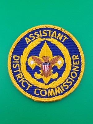 Assistant District Commissioner Blue Patch Gauze Back BSA Scouts America NEW