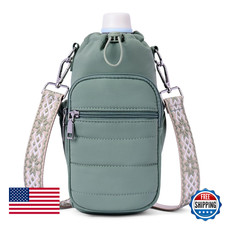 Lexiyat 40oz Insulated Crossbody Water Bottle Bag for Walking Hiking