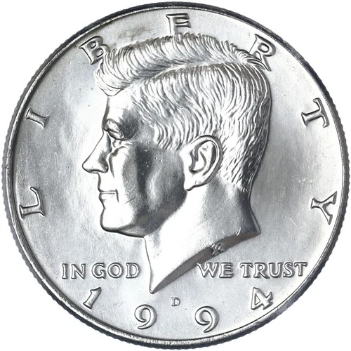 1994-D Kennedy Half Dollar — photo from the most recent tracked eBay sale