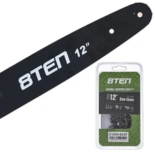 8TEN 12" Chainsaw Guide Bar & Chain .043 3/8LP 44DL for Stihl MS170 61PMM344E