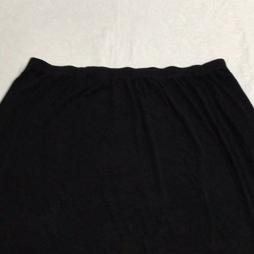Chico's Travelers Black Elastic Waist Straight Stretchy Skirt Size 3/XL/16 - Picture 5 of 13