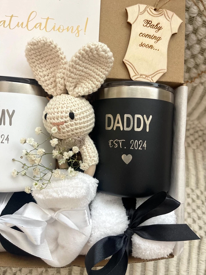 Caja de regalo de lujo para futuros padres Caja de regalo para mamá y papá Caja de regalo para Foto 4 de 4