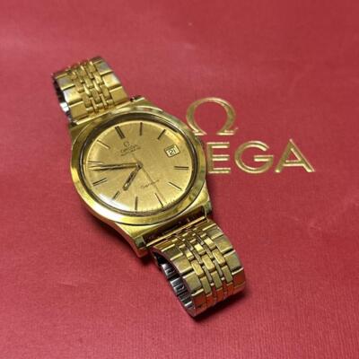 Omega Geneve Cal.1012 Overhaul Vintage Date Gold Automatic