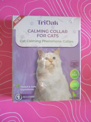 TRIOAK  Calming Collar For Cats, Cat Calming Collar 4 Packs, Pheromone Collar