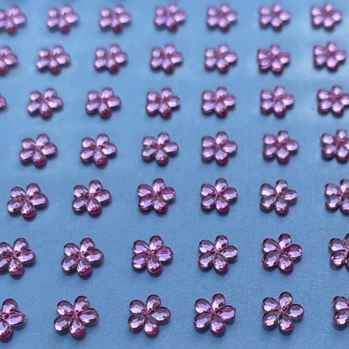 6mm Flower Rhinestone Diamante Stick On Self Adhesive Craft Gems Embellishments - Picture 9 of 23