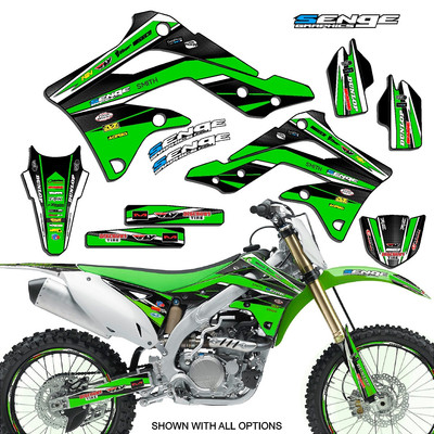 #p250 KDX200 Kit Blue and White Decal Paint Sticker Kit Fully Laminated