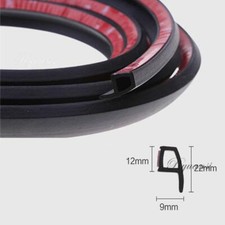 2m P- Shape Car Universal Door Edge Rubber Trim Seal Strip Hollow Weatherstrip